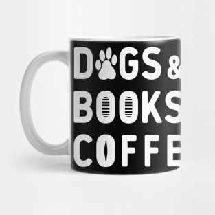 Dogs books coffee Mug